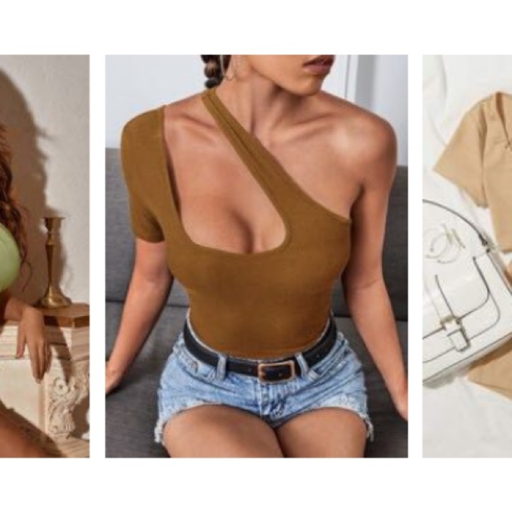 Cutout One Shoulder Bodysuit
